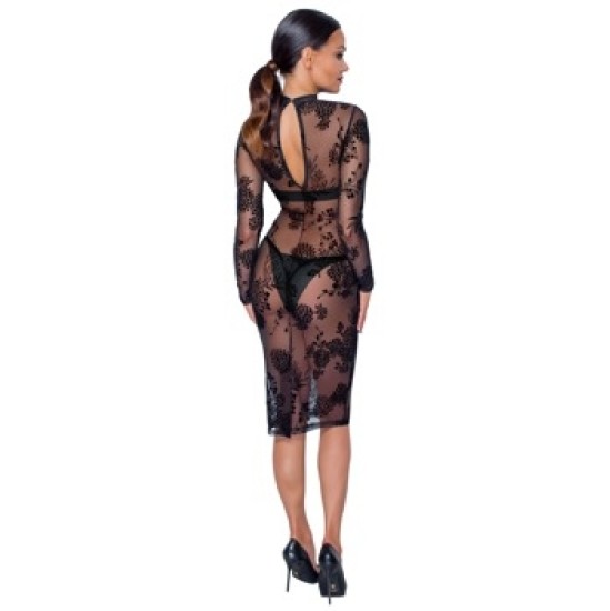 Noir Kleita Flock Print M