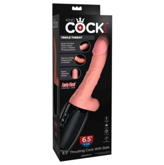 King Cock Plus KCP 6.5 Thrusting Cock with Ba