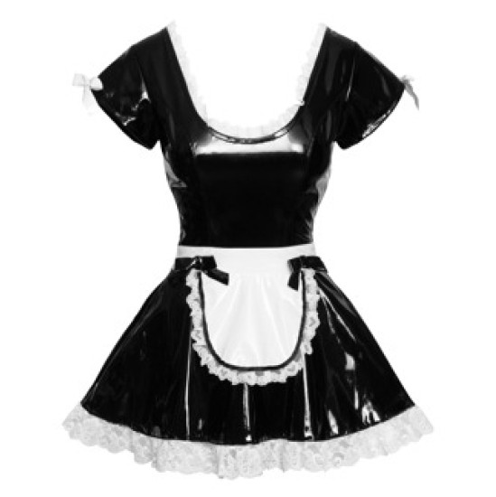 Black Level Vinyl Maid's Dress S