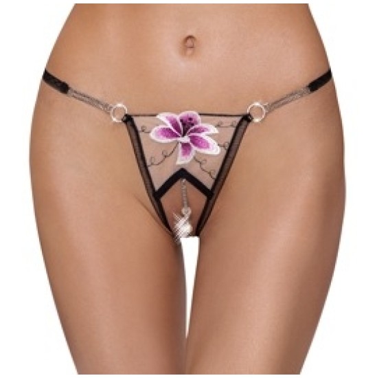 Cottelli Lingerie String Flower M/L