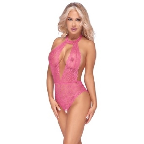 Cottelli Lingerie Боди открытое розовое L/XL