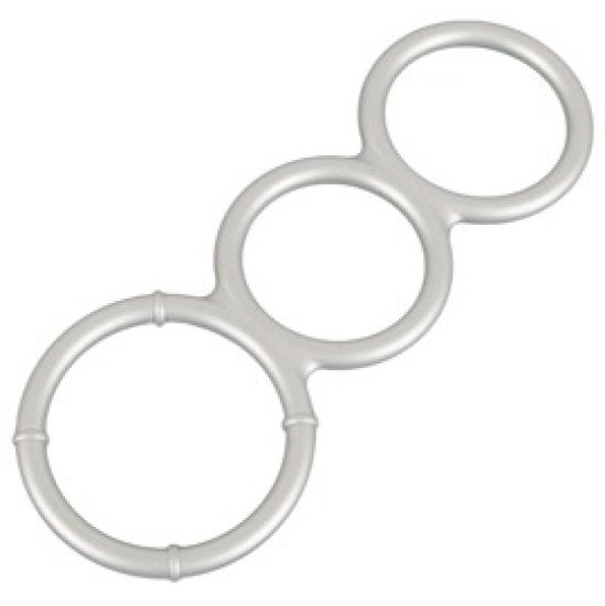 You2Toys Metallic Silicone Triple Ring