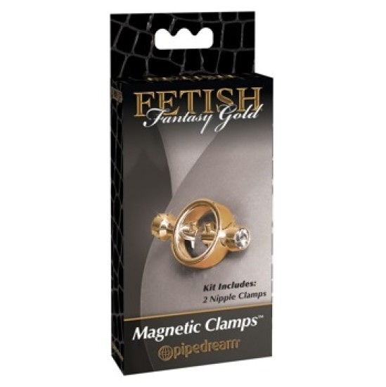 Fetish Fantasy Gold FFS Gold Magnetic Clamps Gold