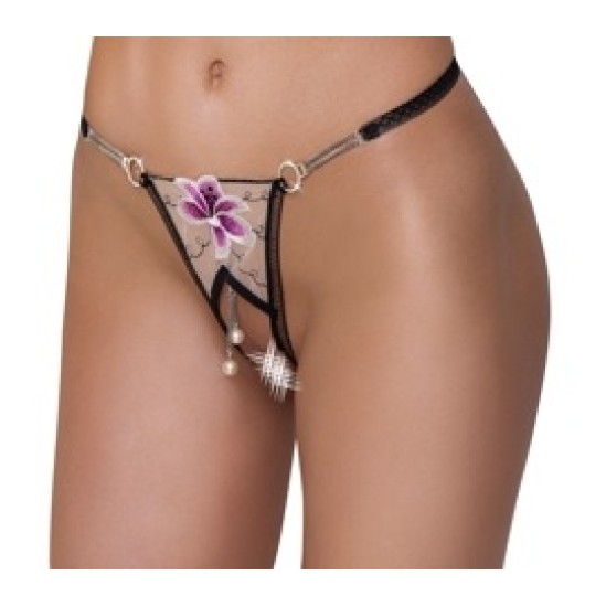 Cottelli Lingerie String Flower M/L