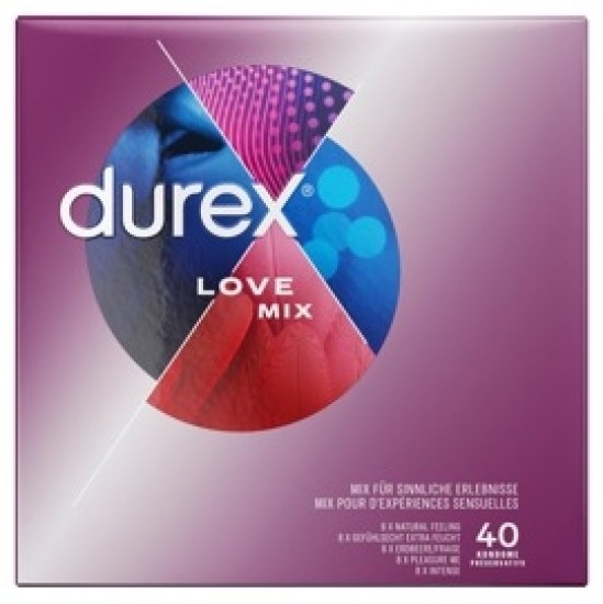 Durex Love Mix, упаковка из 40 шт.