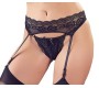 Cottelli Lingerie Стринги и подтяжки черные XL