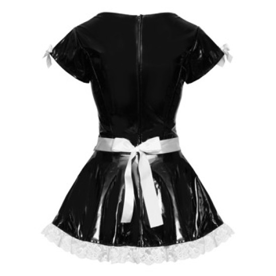 Black Level Vinyl Maid's Dress S