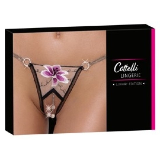 Cottelli Lingerie String Flower M/L