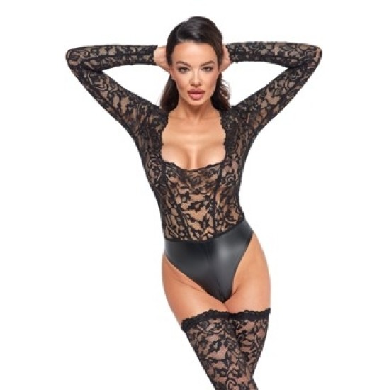 Noir lace body L