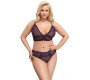 Cottelli Curves Bra Set purple XL