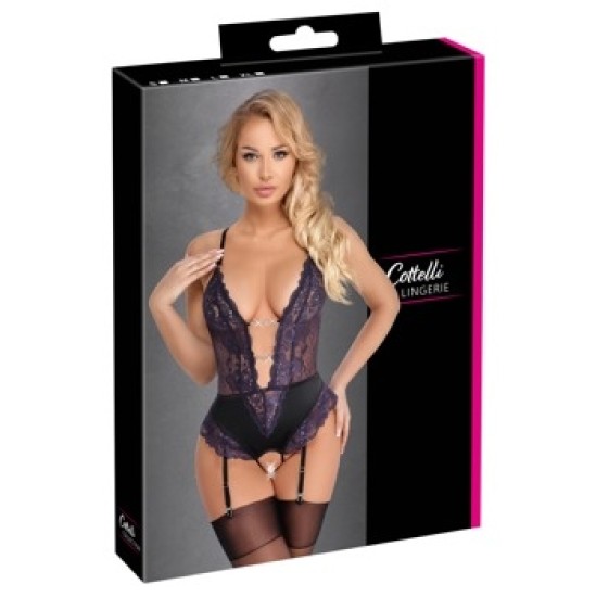 Cottelli Lingerie Korpuss melns/violeta L