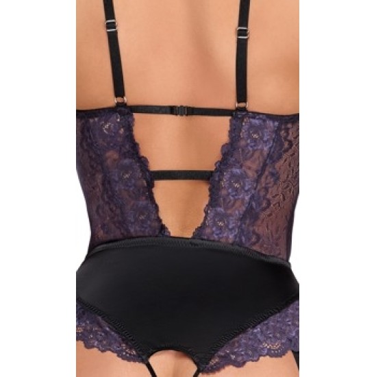 Cottelli Lingerie Korpuss melns/violeta L