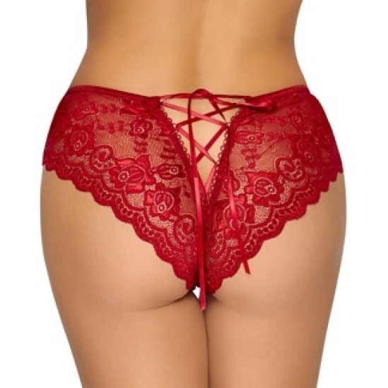 Cottelli Lingerie Biksītes bez kājstarpēm sarkanas M