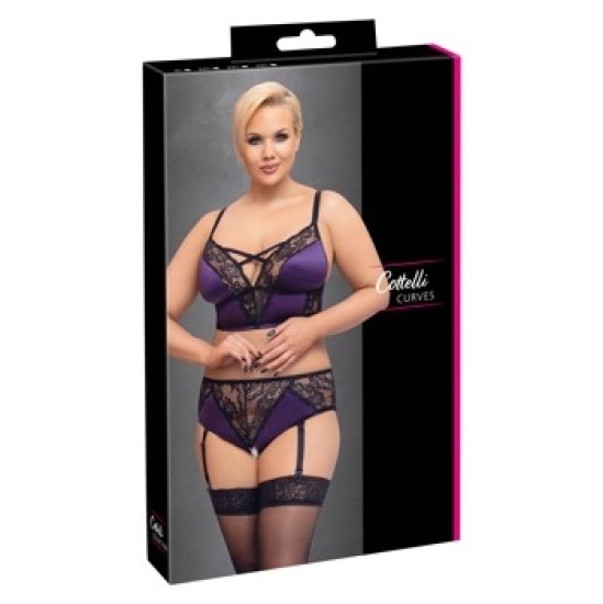 Cottelli Curves BH Set purple/black2XL