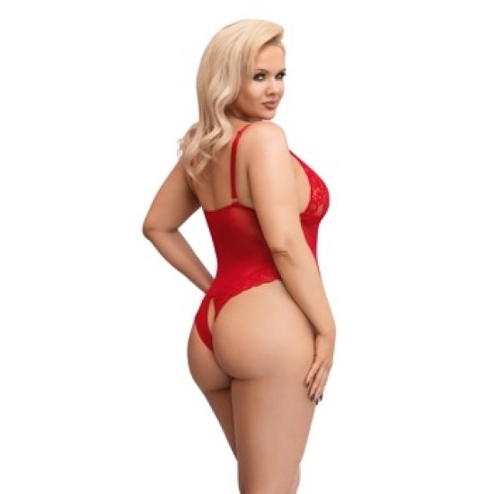 Cottelli Curves Боди без вырезов красное XL