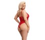 Cottelli Curves Crotchless Body red XL