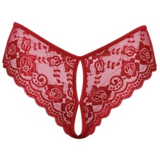 Cottelli Lingerie Biksītes bez kājstarpēm sarkanas M