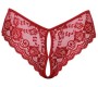 Cottelli Lingerie Crotchless panty red M