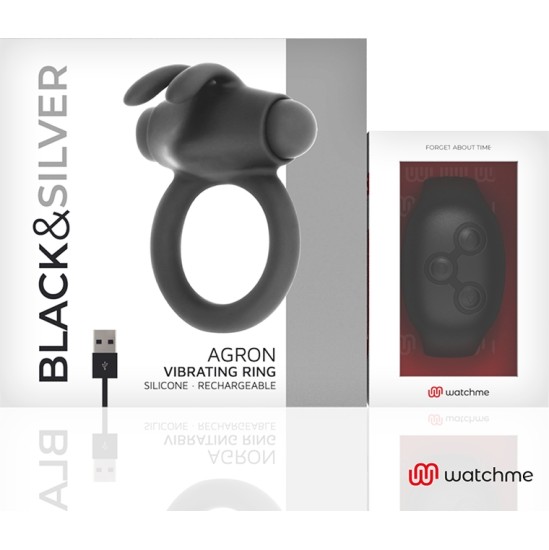 Black&Amp;Silver AGRON REMOTE CONTROL COCKRING WATCHME