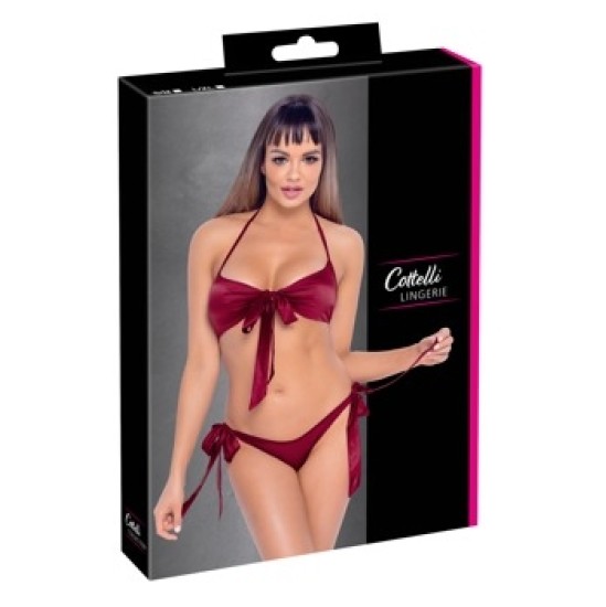 Cottelli Lingerie Rinnahoidja ja püksid punased S/M