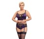 Cottelli Curves Комплект BH фиолетовый/черный3XL