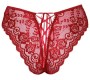 Cottelli Lingerie Crotchless panty red L