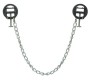 Fetish Collection Nipple Clamps with Metal Chain