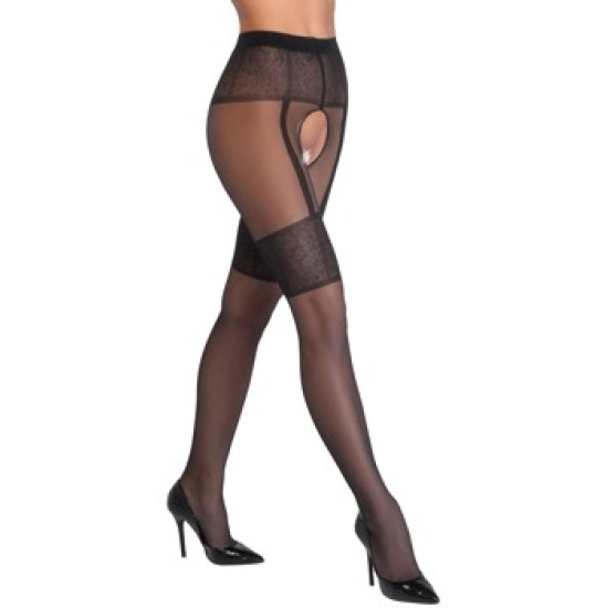 Cottelli Legwear Crotchless Tights 2