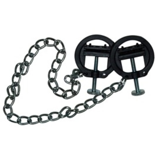 Fetish Collection Nipple Clamps with Metal Chain