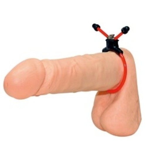 You2Toys Red Sling Cock RIng