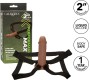 California Exotics PERFORMANCE MAXX LIFE-LIKE EXTENSION WITH HARNESS BROWN SKIN