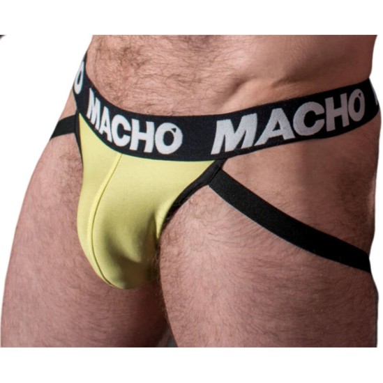 Macho Underwear MACHO — MX25A JOCK LYCRA YELLOW L