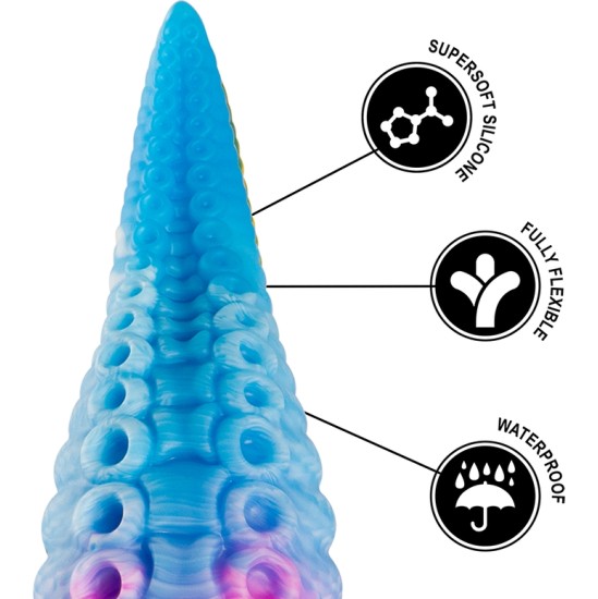 Epic PHORCYS BLUE TENTACLE DILDO LIELS IZMĒRS