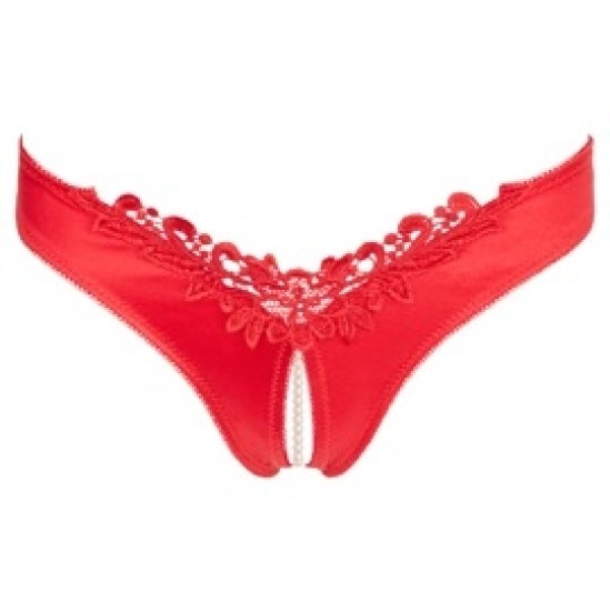 Cottelli Lingerie Briefs Pearls red XL