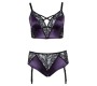 Cottelli Curves BH Set purple/black4XL