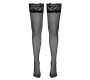 Cottelli Legwear Melnas piekaramās zeķes 7