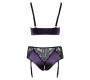 Cottelli Curves BH Set purple/black4XL