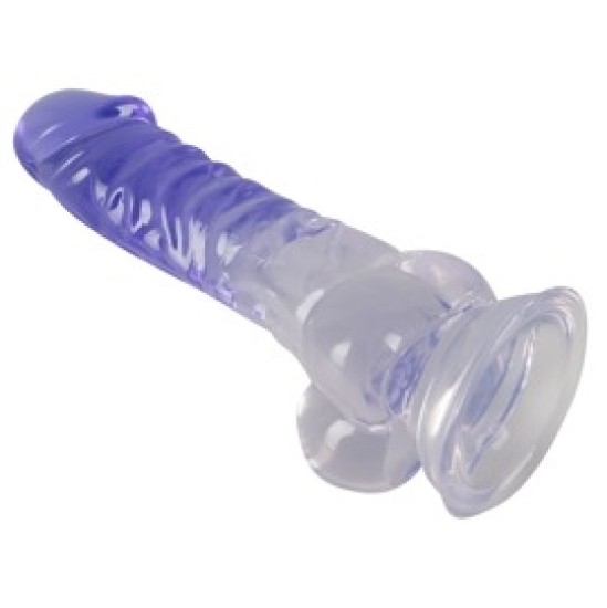 Crystal Skaidrs Dildo ar bumbiņām