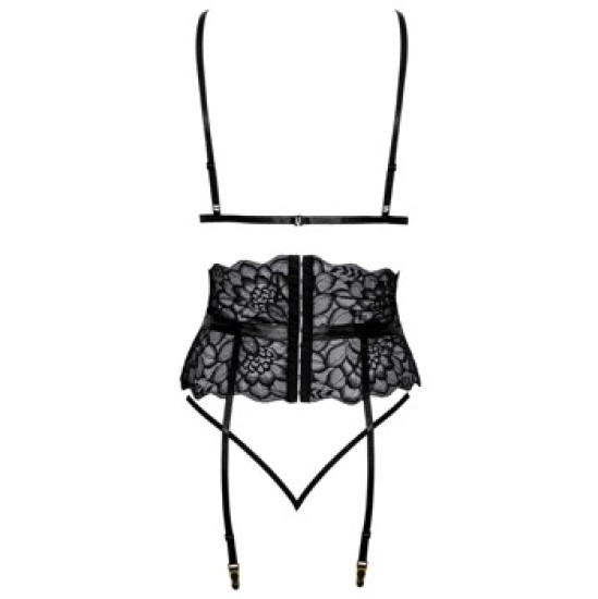 Kissable Suspender Set melns S/M