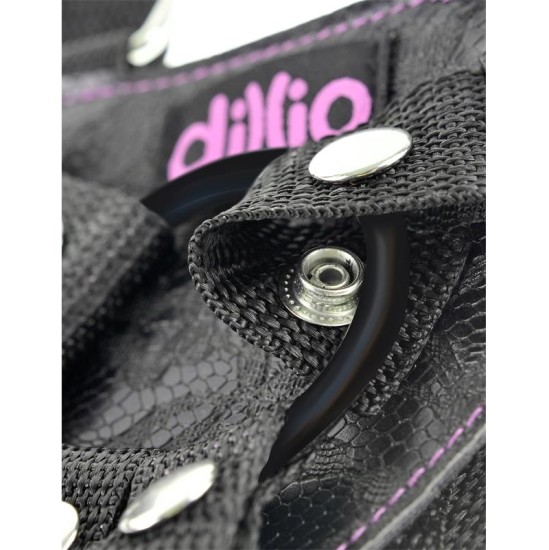 Dillio Suspenders ar Dildo 6 Pink