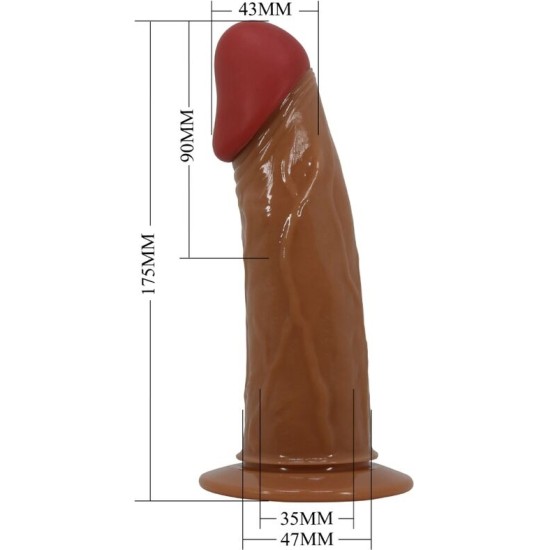 Pretty Love RAKSED PUHKUD STARKS MITMEKIIRESSE VIBRATSIOONI DILDO 17,5 CM HELESRUUN