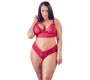 Cottelli Curves Bra and Red Briefs XL