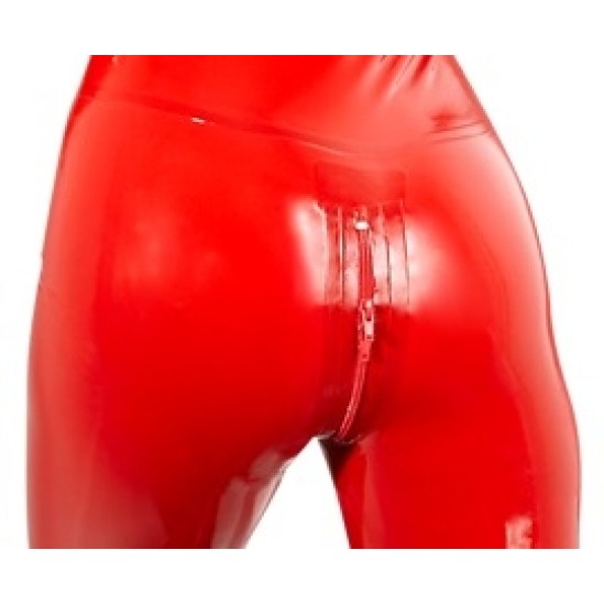 Late X Latex Catsuit red XS