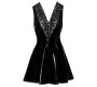 Black Level Vinyl Dress with Lace S