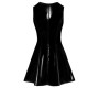 Black Level Vinyl Dress with Lace S