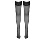 Cottelli Legwear Melnas piekaramās zeķes 5