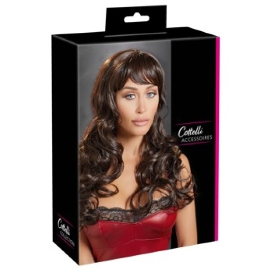 Cottelli Accessoires Long Dark Brown Wig