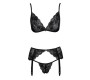 Kissable Susp Set black S/M