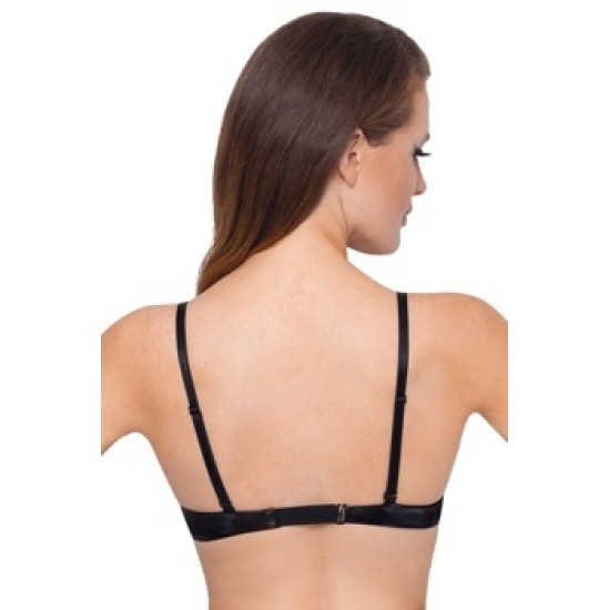 Black Level Vinyl Bra black 75B