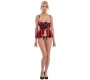 Abierta Fina Shelf Bra Set red 85C/XL